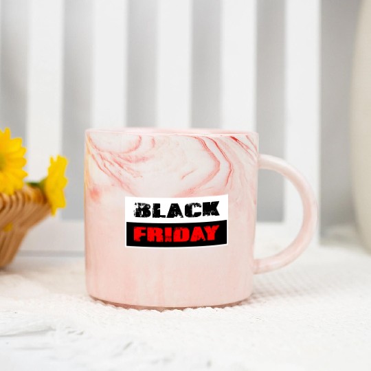 Black Friday Marble Mugs