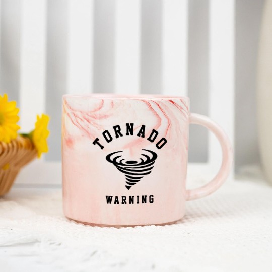 tornado warning Marble Mugs
