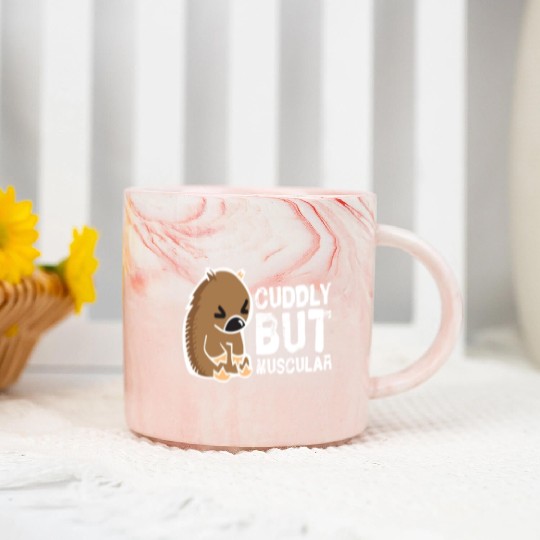 Cuddly But Muscular Wombat Sweet Australia Wild Marble Mugs