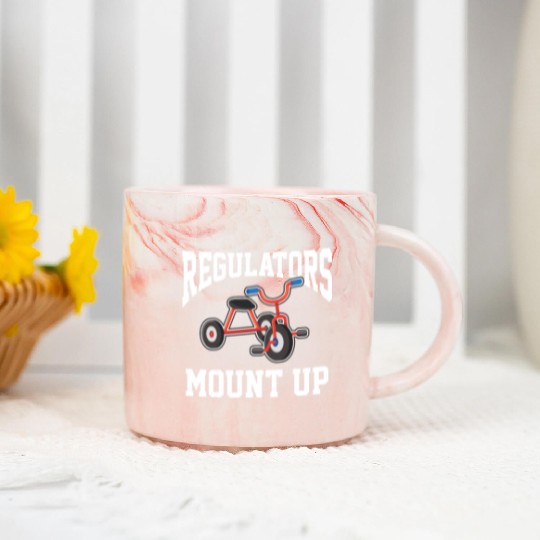 Regulators Mount Up Funny Hip Hop Rap Kindergarten Marble Mugs