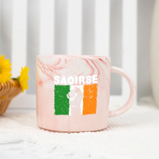 Saoirse Irish Republican Conservative Capitalist I Marble Mugs