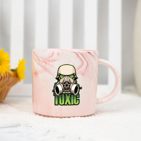 Toxic, Gas Mask, Anti Virus, Bio Hazard, Survival Marble Mugs