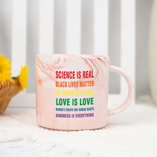 Science is real Marble Mugs
