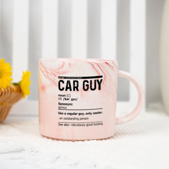 Car Guy Definition Marble Mugs