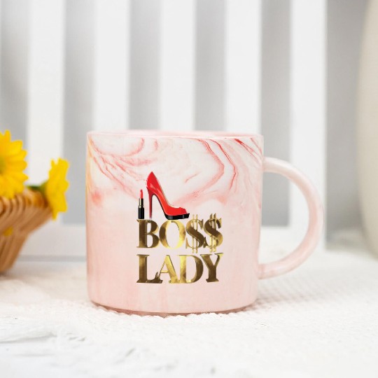 Boss Lady Marble Mugs