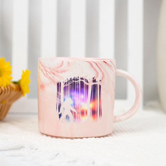 Bigfoot Northern Lights - Space Galaxy Aurora Marble Mugs