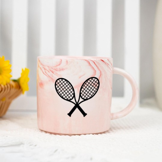I LOVE TENNIS /TENNIS LOVERS/TENNIS PLAYERS Marble Mugs