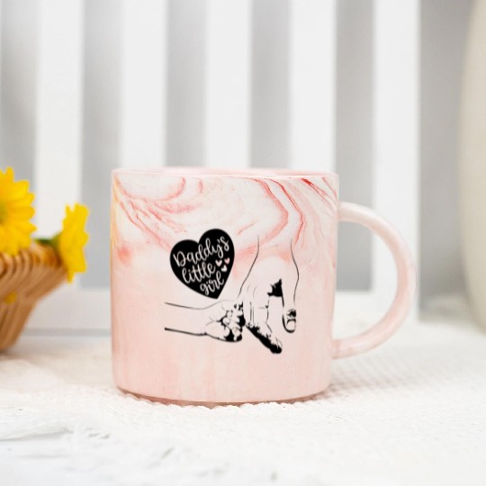 daddy little girl,daddy daughter Marble Mugs,daddy&me