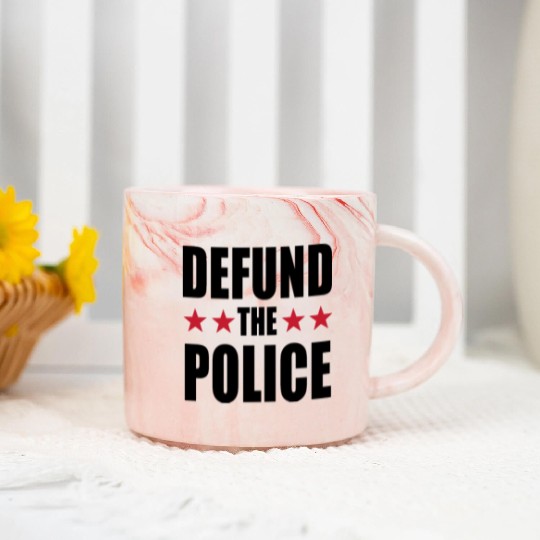 Defund The Police Marble Mugs