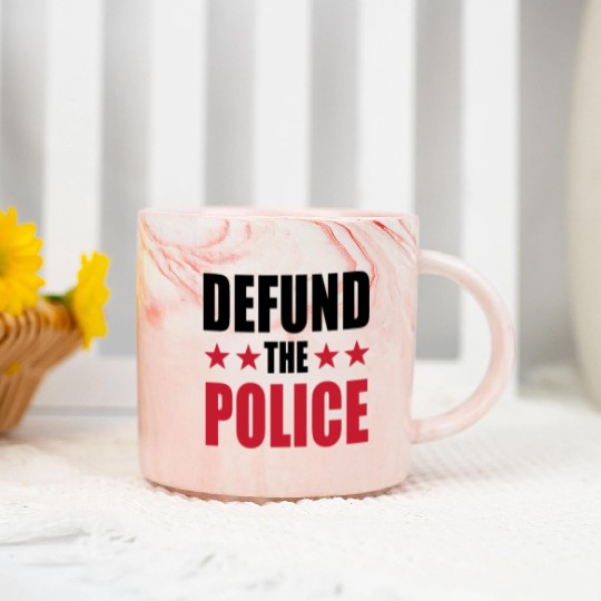 Defund The Police Marble Mugs