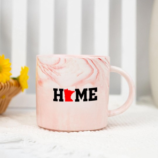 Minnesota is Home Marble Mugs