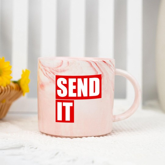 Send it Marble Mugs