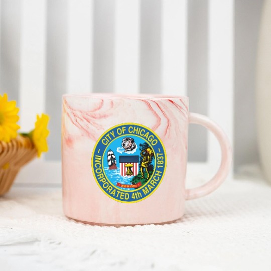 Seal of Chicago, Illinois Marble Mugs