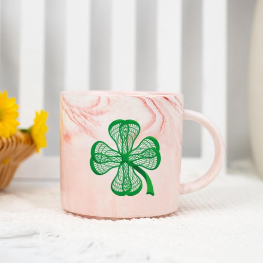 Lacrosse Sticks Shamrock clover irish lucky Lax T- Marble Mugs