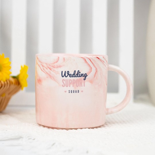 Wedding support squad Marble Mugs
