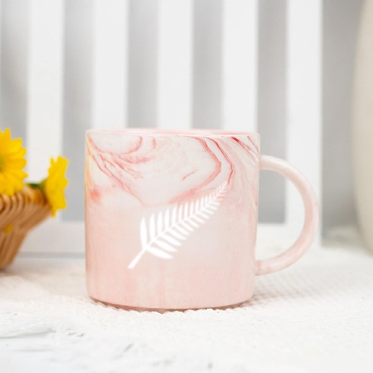 New Zealand's Silver Fern for Kiwis Marble Mugs