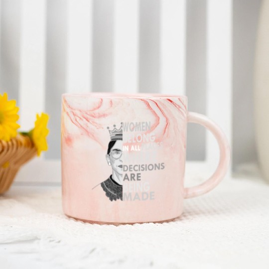 Ruth Bader Ginsburg Marble Mugs