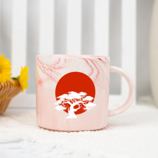 Miyagi-do Karate Bonsai Tree Martial Arts Japanese Marble Mugs