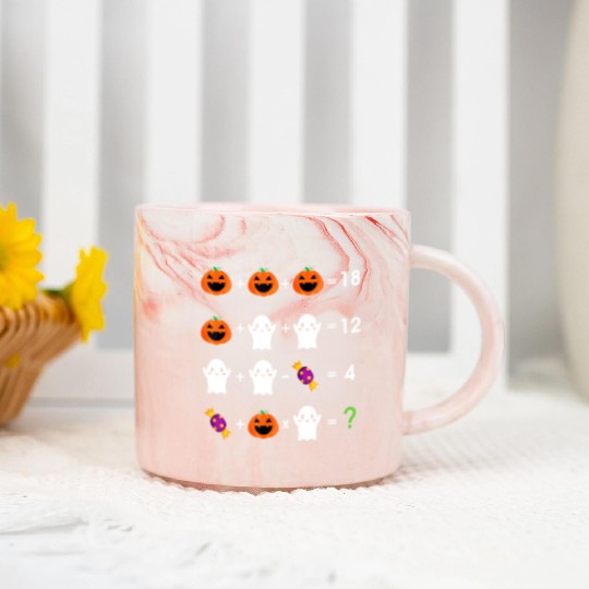 Order of Operations Halloween Quiz Math Teacher Marble Mugs