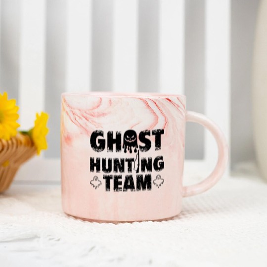 Ghost Hunting Team for Paranormal Investigator Marble Mugs