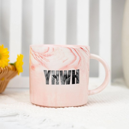 YHWH Yahweh God Lion Gift Marble Mugs