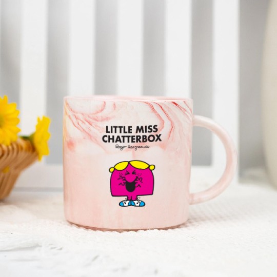 Mr Men Little Miss Chatterbox Marble Mugs