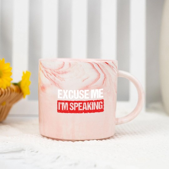 Kamala Harris VP Excuse Me Im Speaking Joe Biden Marble Mugs