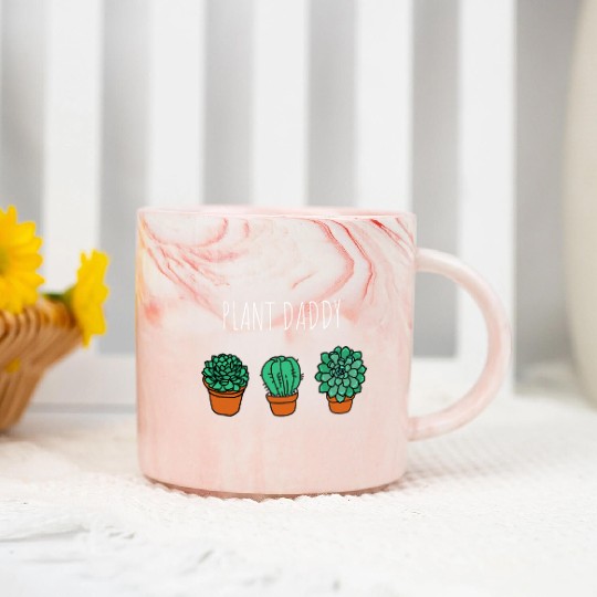 Plant Daddy Gardener Marble Mugs