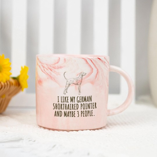 German Shorthaired Pointer Dog Marble Mugs