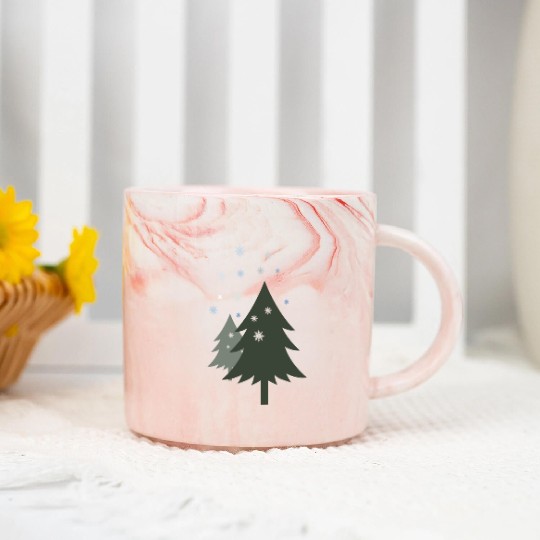 winter wonderland Marble Mugs