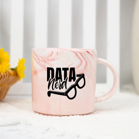 Data Nerd Analysis numbers Analyst Funny Marble Mugs
