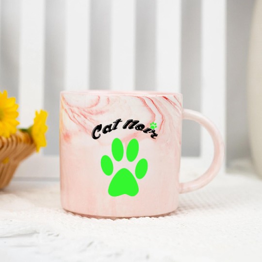 Cat Noir Of Miracle Ladybug Marble Mugs