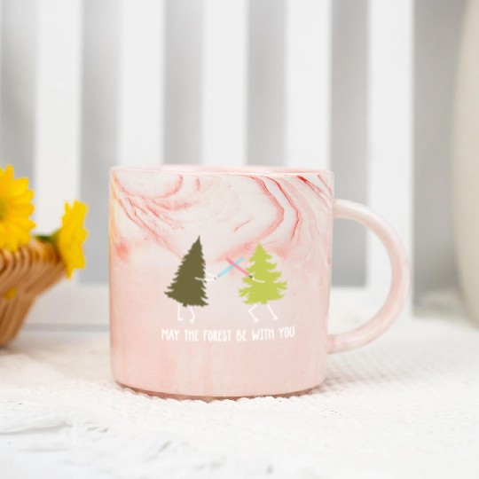 May the forest be with you Marble Mugs