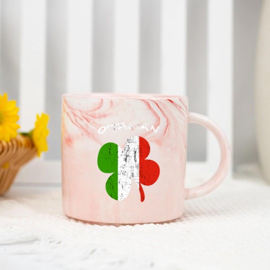 O'talian Funny Italian Irish, St Patricks Day Marble Mugs