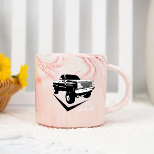 Squarebody Classic Square Body Truck Marble Mugs