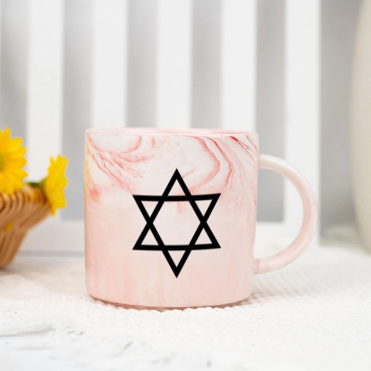 Star of David Marble Mugs