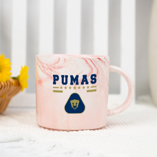 FC Puma UNAM Mxica Soccr Tam Mom Dad Ad 1906 Marble Mugs