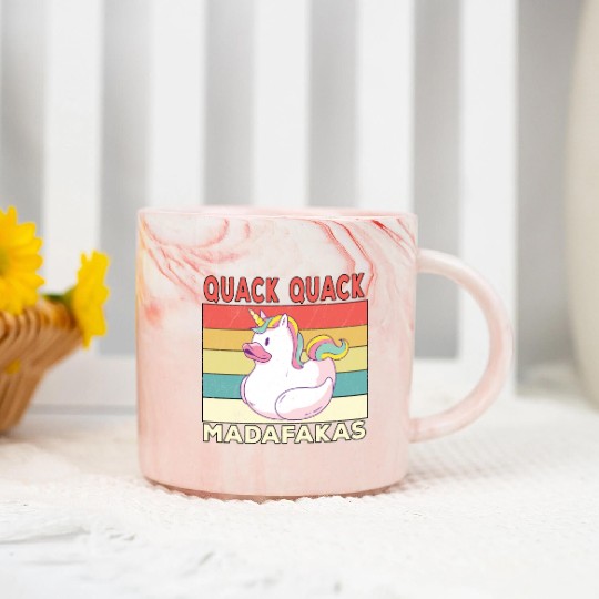 Funny Duck Sayings Ducks Quack Quack Madafakas Marble Mugs