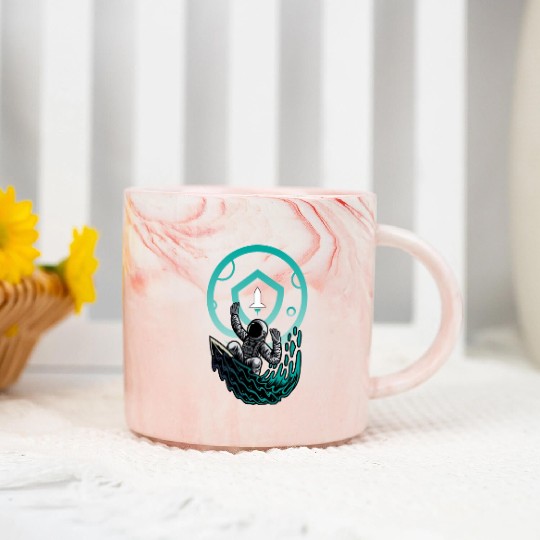 Safemoon to the Moon - Crypto Gift Marble Mugs