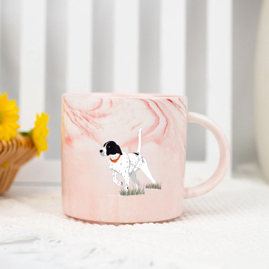 Bird Hunting Hunter English Pointer Dog Marble Mugs