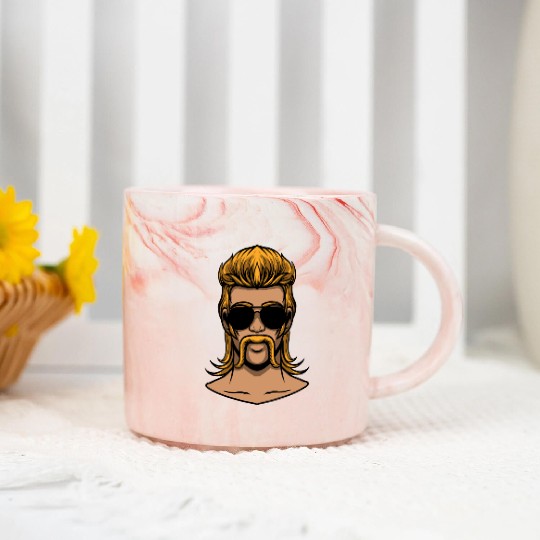 Mullet Pride Redneck Marble Mugs
