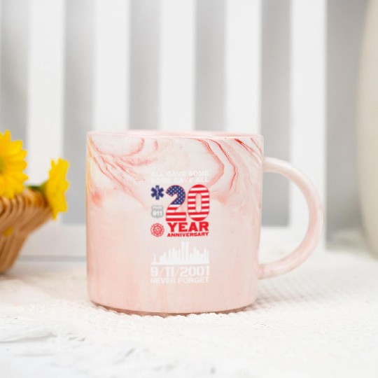 Patriot Day Never Forget 9 11 2001 Anniversary Marble Mugs