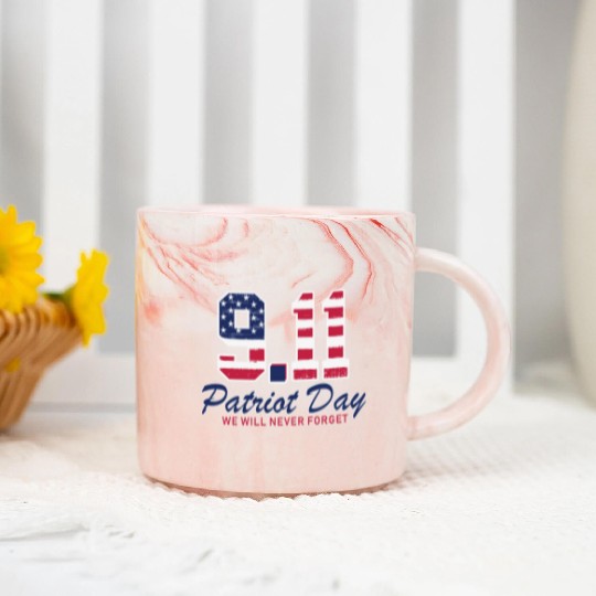 Patriot Day Never Forget 9 11 Anniversary Marble Mugs