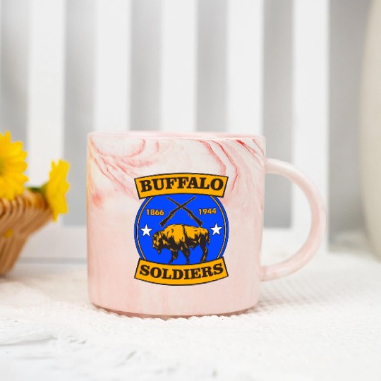 BUFFALO SOLDIERS Marble Mugs