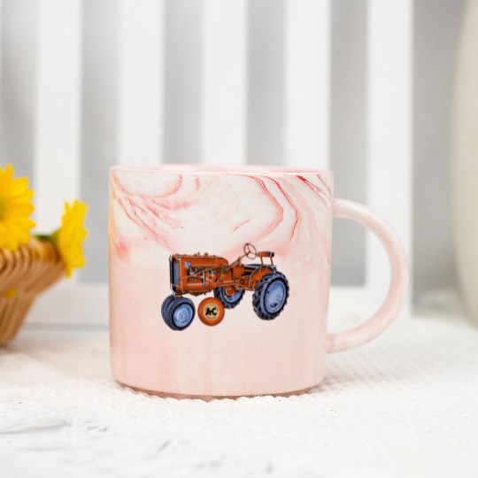 Allis Chalmers Tractor USA Marble Mugs