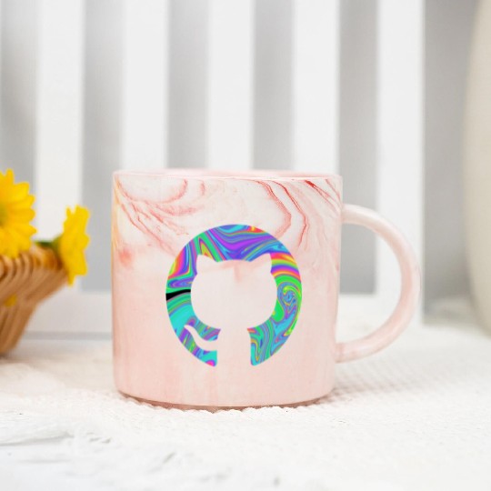 Psychedelic Github Marble Mugs