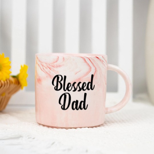 Blessed dad Marble Mugs