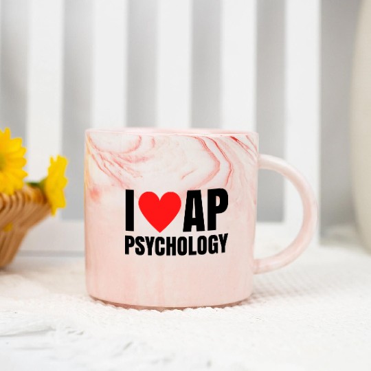 I love ap psychology gift Marble Mugs