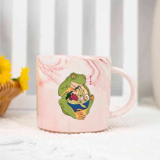 Toad Japanese Ramen Marble Mugs