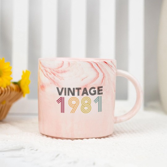 Vintage 1981 Marble Mugs